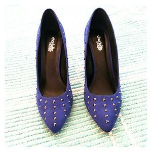 Cobalt Blue Studded pumps